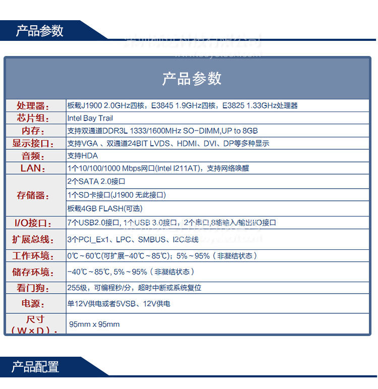 研祥基于BAY TRAIL平臺的COM主板COM-1817