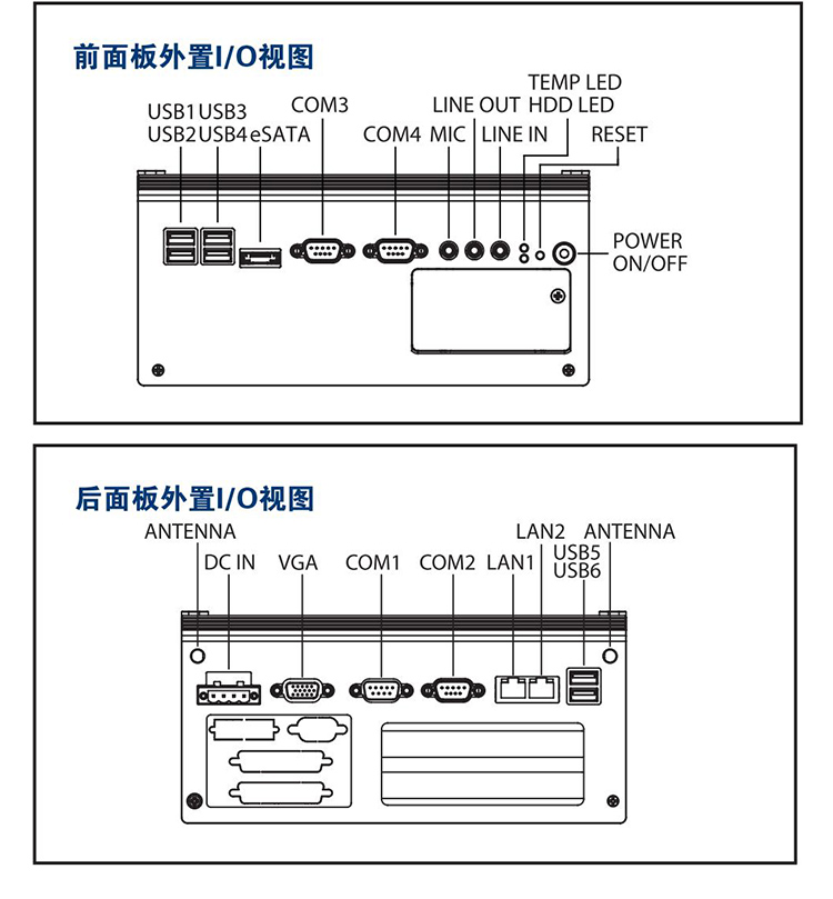 全新研華 無風扇嵌入式工控機 高性能ARK-3000系列 ARK-3403