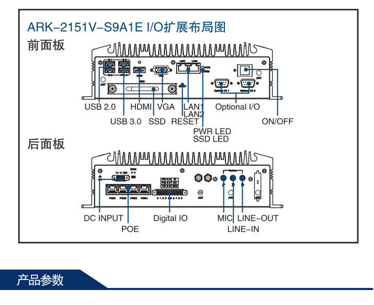 全新研華無風(fēng)扇嵌入式工控機 車載應(yīng)用 ARK-2151V