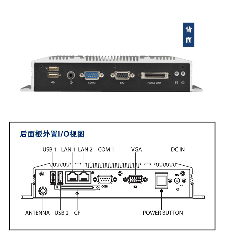 全新研華 無(wú)風(fēng)扇嵌入式工控機(jī) 超緊湊ARK-1000系列 ARK-1503