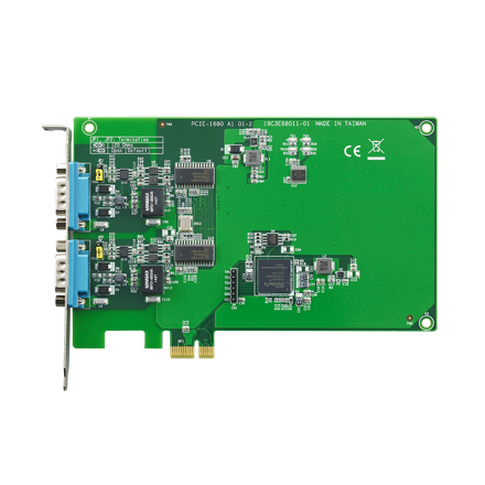 研華PCIE-1680 2口帶有隔離保護的端口CAN總線PCIe卡