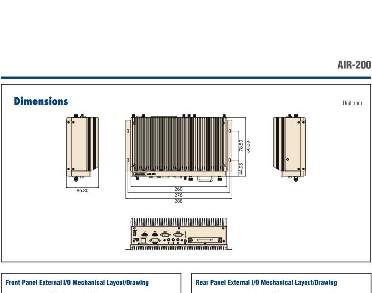 研華AIR-200 基于Intel Core i5-6442EQ處理器，AI計(jì)算平臺(tái)，內(nèi)置Myriad X VPU * 2