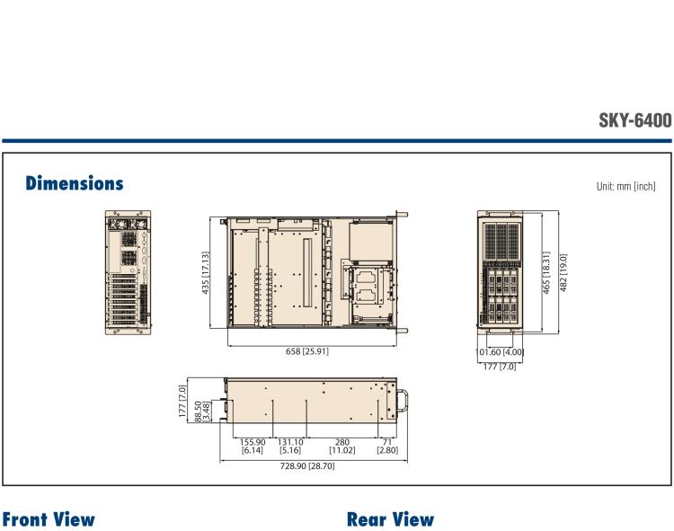 研華SKY-6400 4U 機(jī)架式 Intel Xeon? Scalable GPU 服務(wù)器, 支持4個(gè)PCIex16雙層卡片,1 個(gè) PCIex8 單層 FH/HL 卡片, 和 1 個(gè)PCIex4 卡片