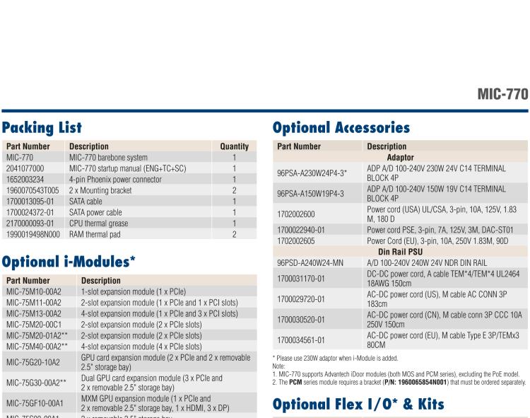 研華MIC-770 Intel? 第八/九代Core? i 臺式機(jī)處理器 (LGA 1151)緊湊型無風(fēng)扇系統(tǒng)