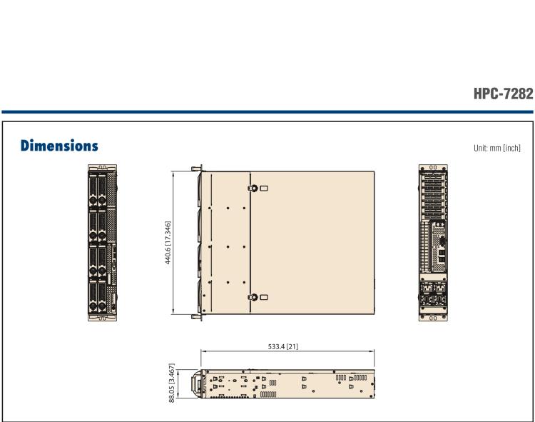 研華HPC-7282 2U 機(jī)架式機(jī)箱，適用于 Micro/ATX 服務(wù)器主板，支持8個(gè)2.5寸/3.5寸熱插拔硬盤，7個(gè)半高擴(kuò)展槽