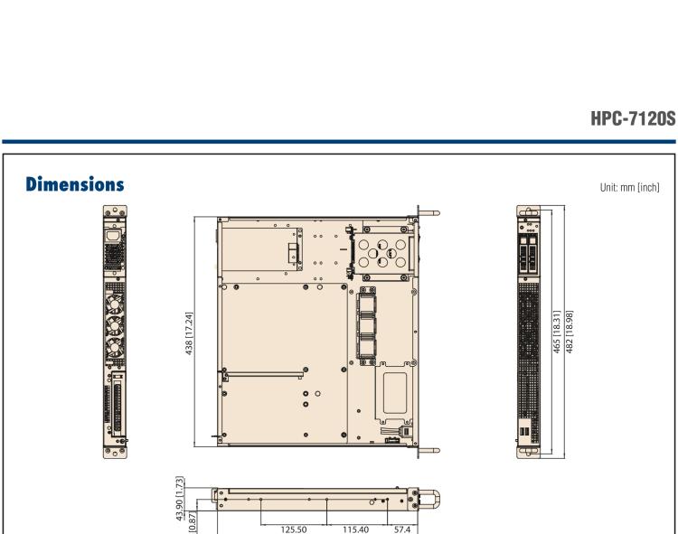 研華HPC-7120S 1U 上架式服務(wù)器短機(jī)箱，適用Micro ATX/ATX 服務(wù)器主板，支持1*全高/半長(zhǎng)PCIe x16擴(kuò)展插槽