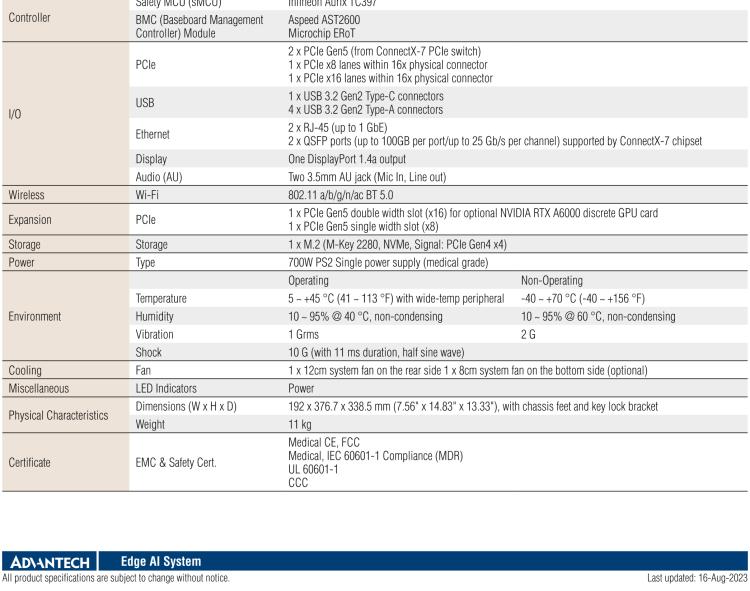 研華MIC-735M-IO AI medical-grade system based on NVIDIA? IGX Orin? in AI small tower chassis