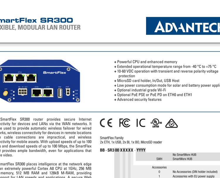 研華BB-SR30019120-SWH SmartFlex、開關(guān)、5E、USB、2I/O、SD、W、PD、W、SL、SWH