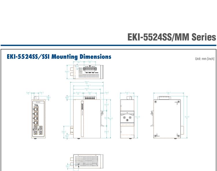 研華EKI-5524MMI 2光4電百兆ProView(組態(tài))系列工業(yè)以太網(wǎng)交換機(jī)(包含單模/多模、SC/ST接口)