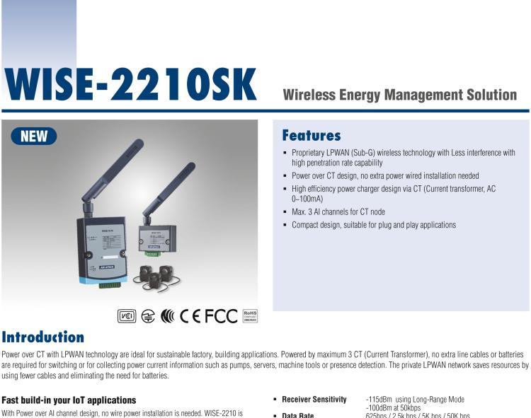 研華WISE-2210SK Starter Kit - Wireless Energy Management Solution