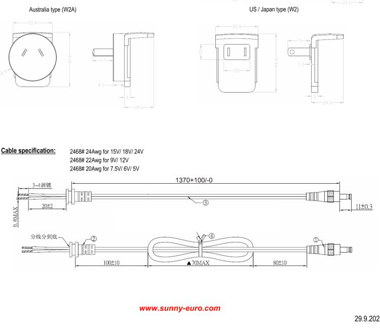 研華RPS-ICR4-WR2-M Wall Power Supply, ICR-44xx, v4, EU, UK, US, AUS