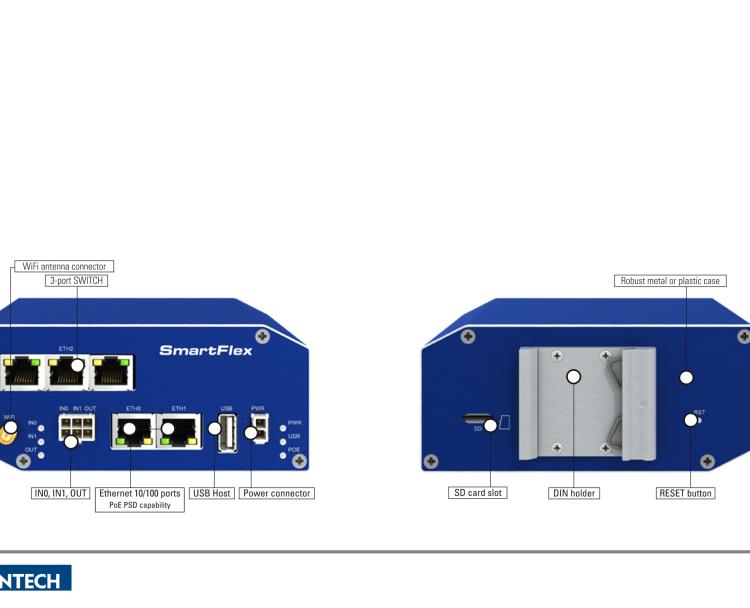 研華BB-SR30000121 SmartFlex, Global, 5x Ethernet, Metal, EU Accessories