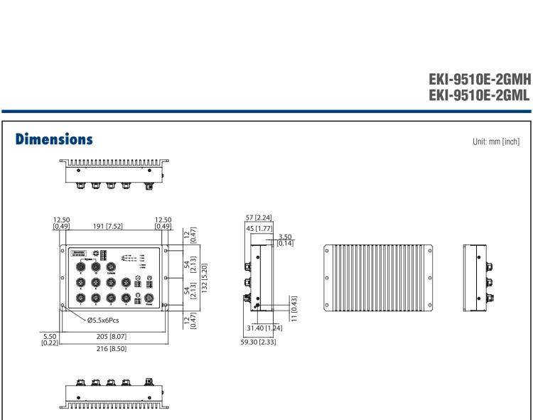 研華EKI-9510E-2GML 10個(gè)百兆M12端口網(wǎng)管型EN50155交換機(jī)， 支持24/48 VDC供電