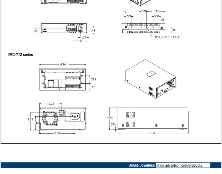 研華IMC-713-DC Managed Modular 3-slot Media Converter Chassis, DC Power (also known as MediaChassis 850-10949-DC)