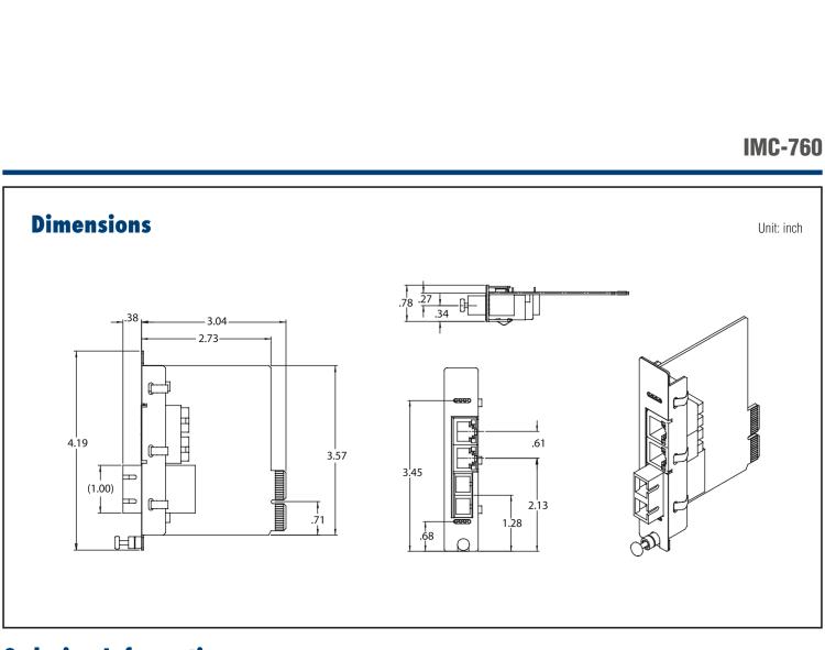 研華IMC-762-SSER Managed Modular Media Converter, 100Mbps, Single-Strand 1550xmt, 40km, SC (also known as iMcV 856-14046)