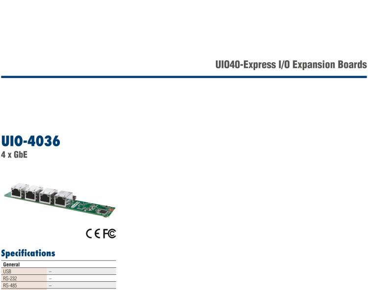 研華UIO-4030 UIO40-Express I/O 擴(kuò)展卡，支持 1 2 wires RS-232, 1 RS-485 和 8 GPIO (-24~24V input level)