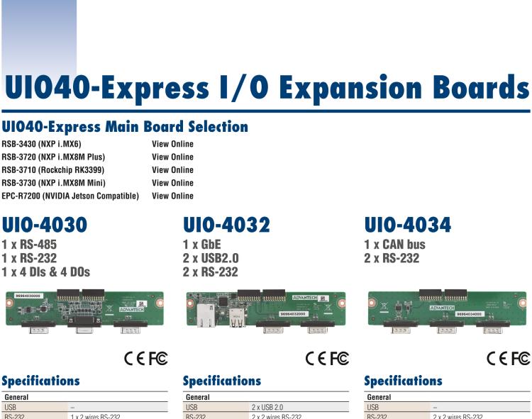 研華UIO-4038 UIO40-Express I/O 擴(kuò)展卡，，支持 3 LAN & 1 WAN