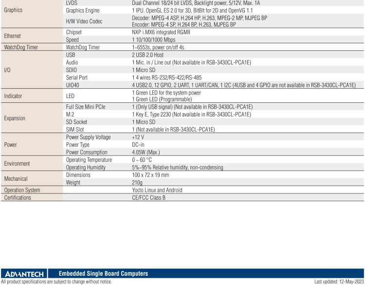 研華RSB-3430 基于NXP Arm Cortex-A9 i.MX6平臺(tái),精簡(jiǎn)功能的2.5寸緊湊型單板電腦。搭配UIO20/40可快速擴(kuò)展各種外設(shè)接口