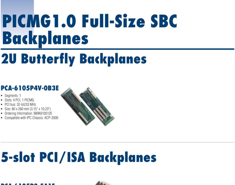 研華PCA-6119P7 20-slot PCI/ISA Backplanes