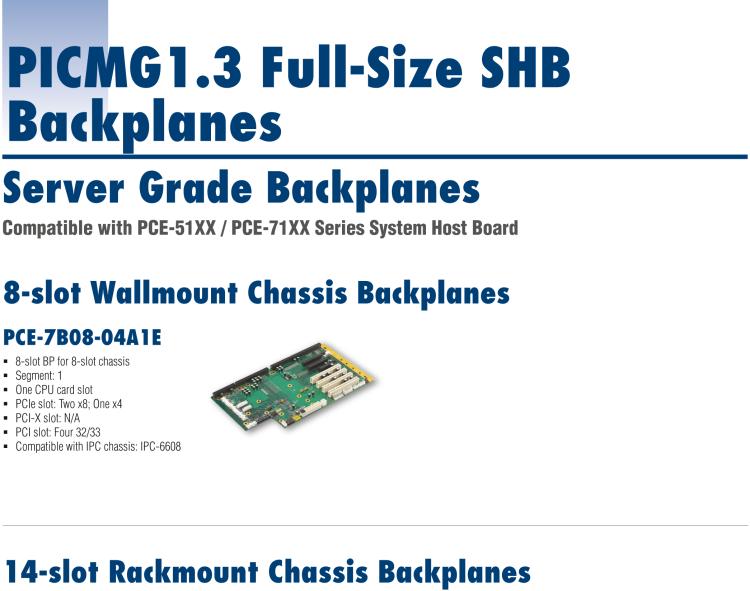 研華PCE-5B06V 6-slot Butterfly BP for 2U chassis