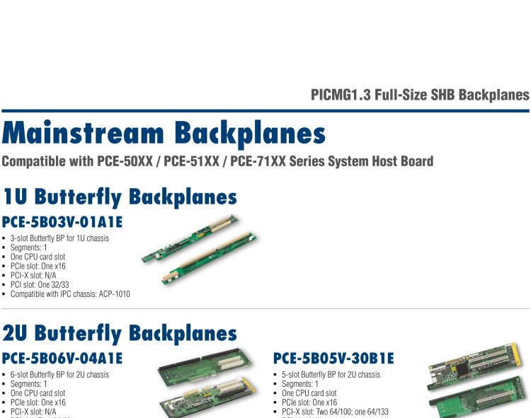 研華PCE-5B08 8-slot BP for 8-slot chassis