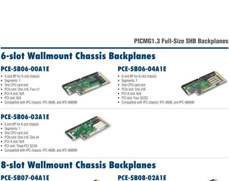 研華PCE-5B18-88B1E 18-slot BP for 20-slot chassis