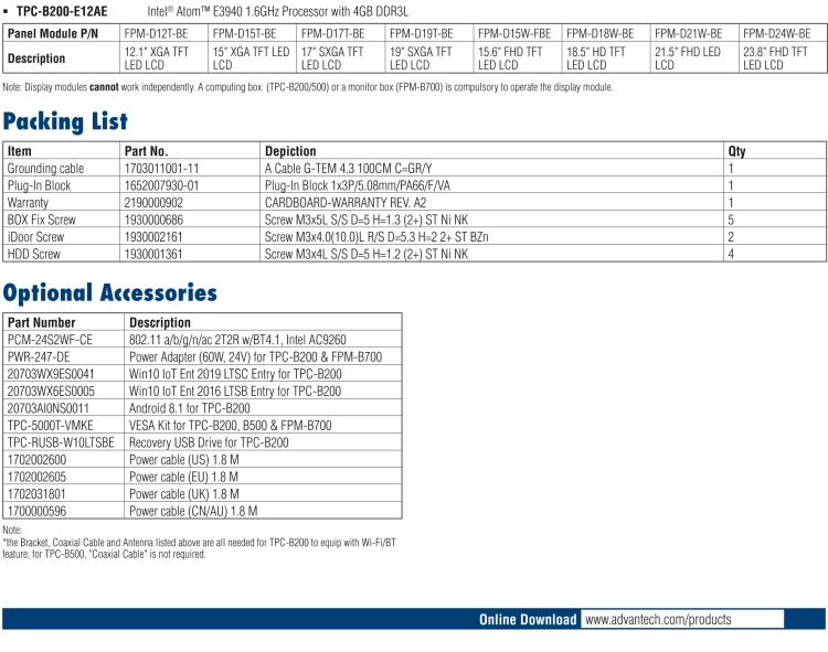 研華TPC-B200 采用Intel?Celeron?J3455處理器的主機(jī)模組