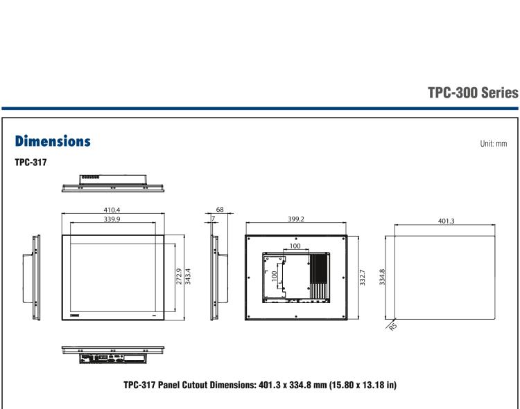 研華TPC-315 15英寸XGA TFT LED LCD觸摸屏電腦，搭載第八代Intel?Core? i3/ i5/ i7處理器，內(nèi)置8G DDR4 RAM