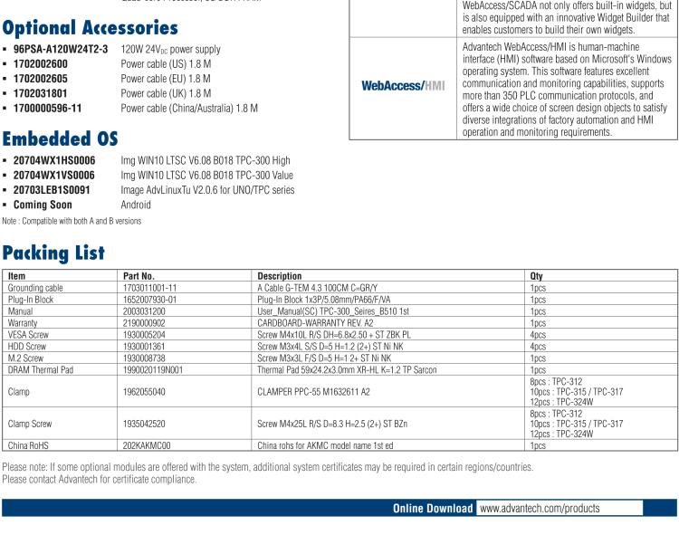 研華TPC-315 15英寸XGA TFT LED LCD觸摸屏電腦，搭載第八代Intel?Core? i3/ i5/ i7處理器，內(nèi)置8G DDR4 RAM