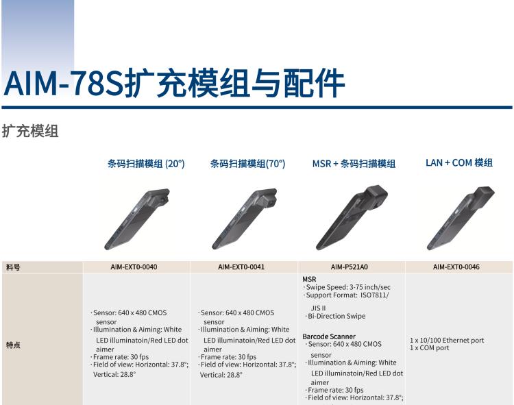 研華AIM-78S 10.1" 工業(yè)移動手持平板電腦，搭載高通? 驍龍? 660 處理器, 安卓10操作系統(tǒng)