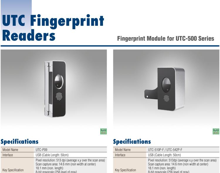 研華UTC-542P-F Fingerprint Reader for UTC-542 Series