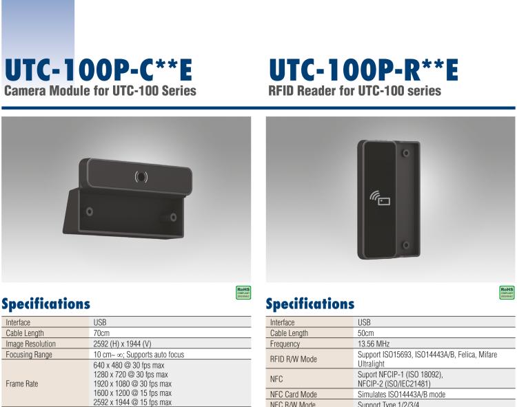 研華UTC-100P-C Camera Module for UTC-100 Series