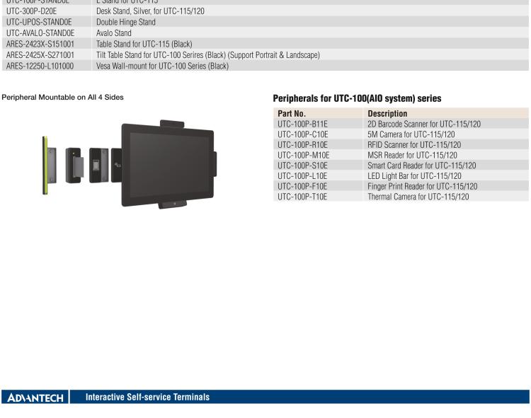 研華UTC-115G 15.6" 多功能觸控一體機(jī) UTC-115G ，配備Intel? Celeron? N3450 /Pentium? N4200