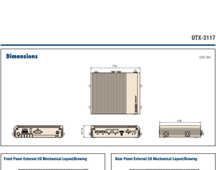 研華UTX-3117 低功耗，緊湊型，4G/WIFI/ BT/LoRa/NB IoT 物聯(lián)網(wǎng)邊緣智能網(wǎng)關(guān)