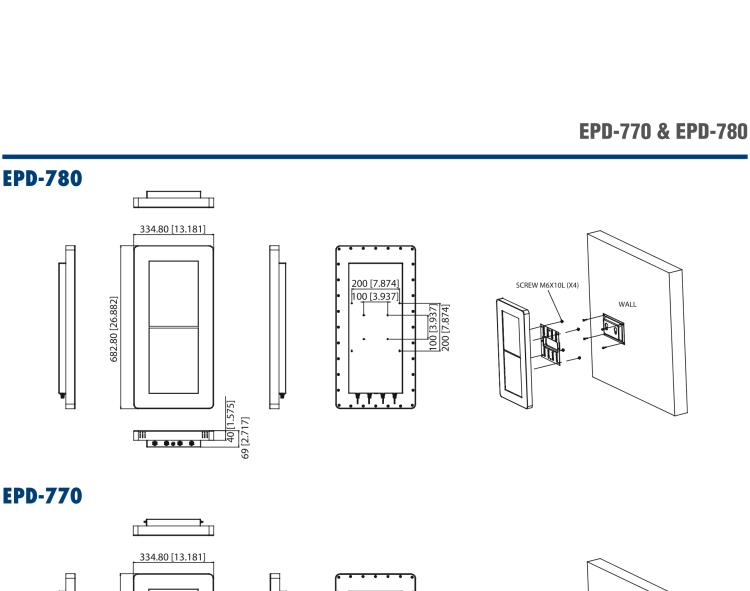 研華EPD-780 26" （13.3"x2 ）寸電子紙解決方案，USB接口，適合倉(cāng)儲(chǔ)庫存，設(shè)備管理，辦公場(chǎng)所，智慧城市和零售等應(yīng)用。