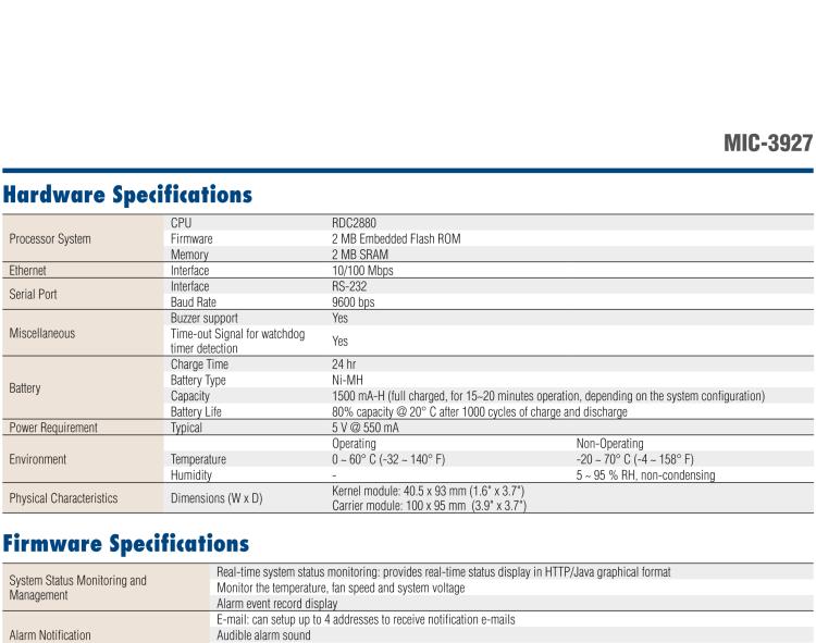 研華MIC-3927 CompactPCI? Intel?ligent Chassis Management Module (PICMG? 2.9)