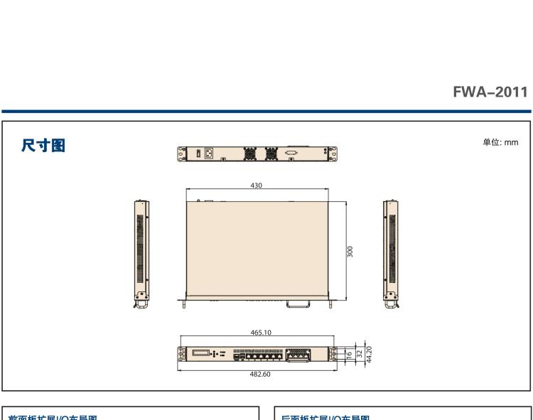 研華FWA-2011 基于 Intel? Atom? X5-E3930& 3940 系列 處理器1U機(jī)架式網(wǎng)絡(luò)應(yīng)用平臺(tái)