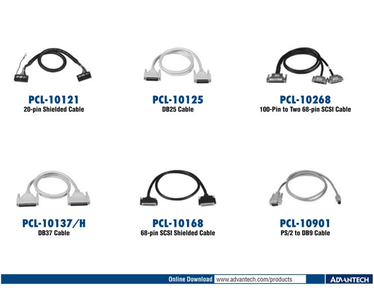 研華PCL-10251 100針到2根50針SCSI電纜， 1米