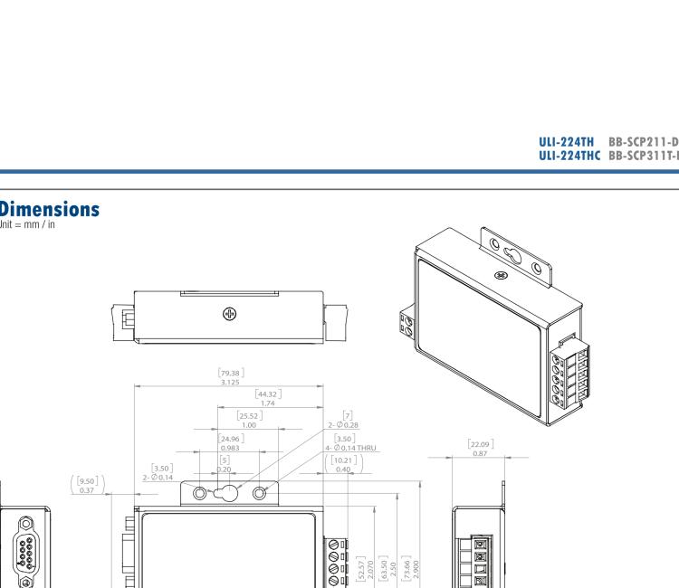 研華BB-485LDRC9 ULI-224TC RS-485 工業(yè)隔離轉(zhuǎn)換器